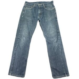 Levi's 504 Regular Straight Jeans Mens 32x32‎ Blue Denim Cotton 29990-0059